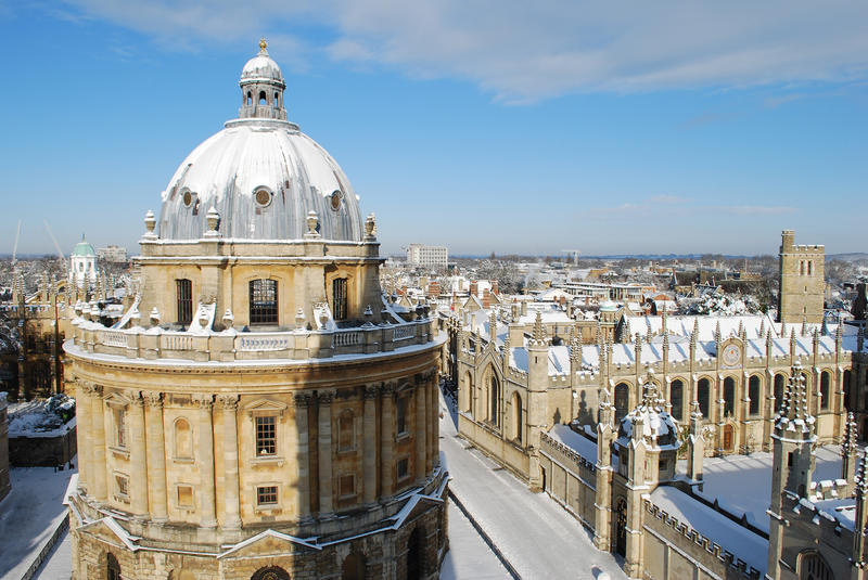 A photograph of Oxford's skyline
