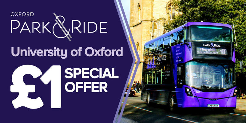 parkride oxford university 1 pound special offer march 2022