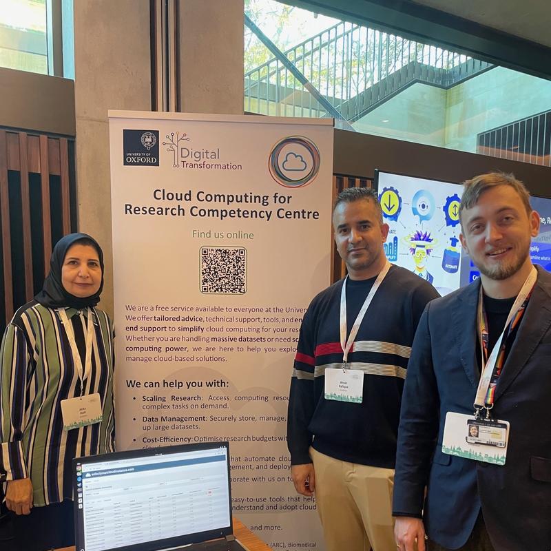 A photo of the team from the Cloud Computing for Research Competency Centre