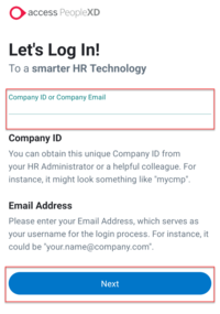 mobile app lets login