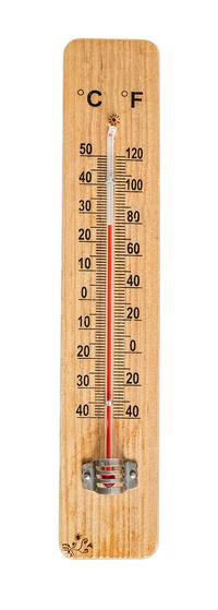 Thermometer showing fahrenheit and centigrade